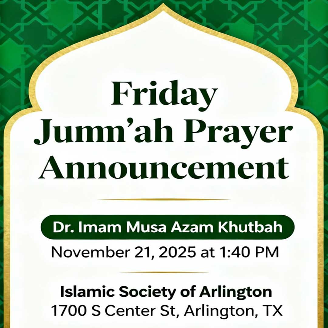 Friday Khutbah by Dr. Imam Musa Azam